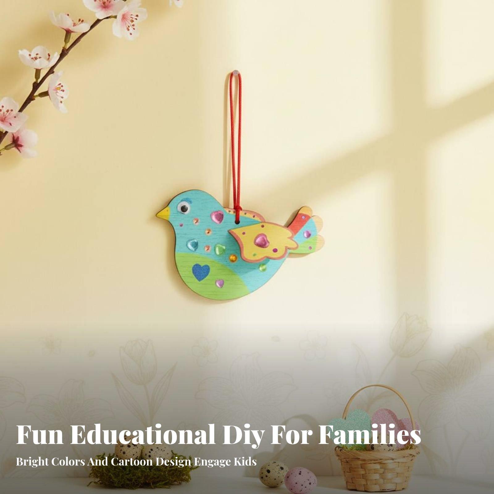 DIY Wooden Bird Ornament Craft - Kids Education Activities 评论和价格