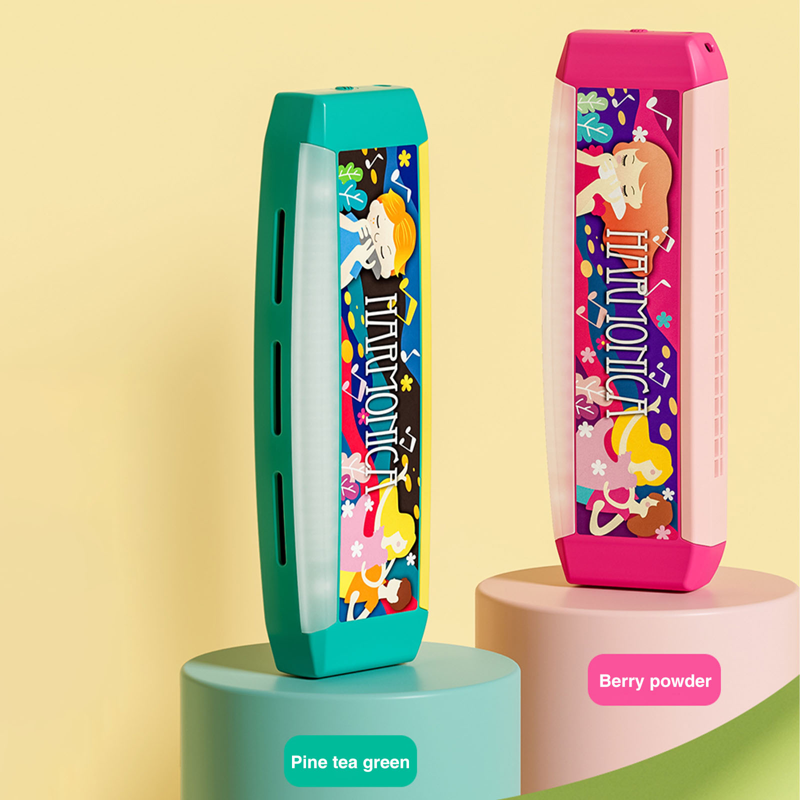 16-Hole Kids Harmonica -Colorf - Kids First Education 评论和价格