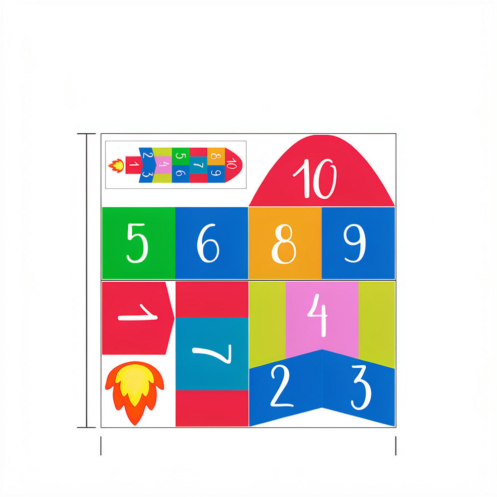 Educational Rocket Hopscotch W - Kids Education Number 评论和价格